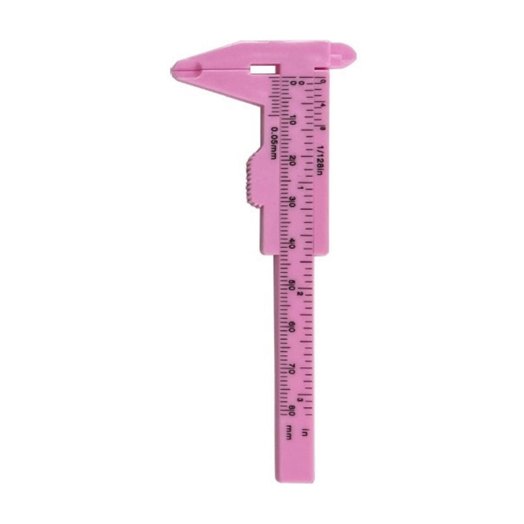 Plastic Vernier Caliper 0.1mm Precision 0 To 80mm Scale Lightweight for Workshop School Projects