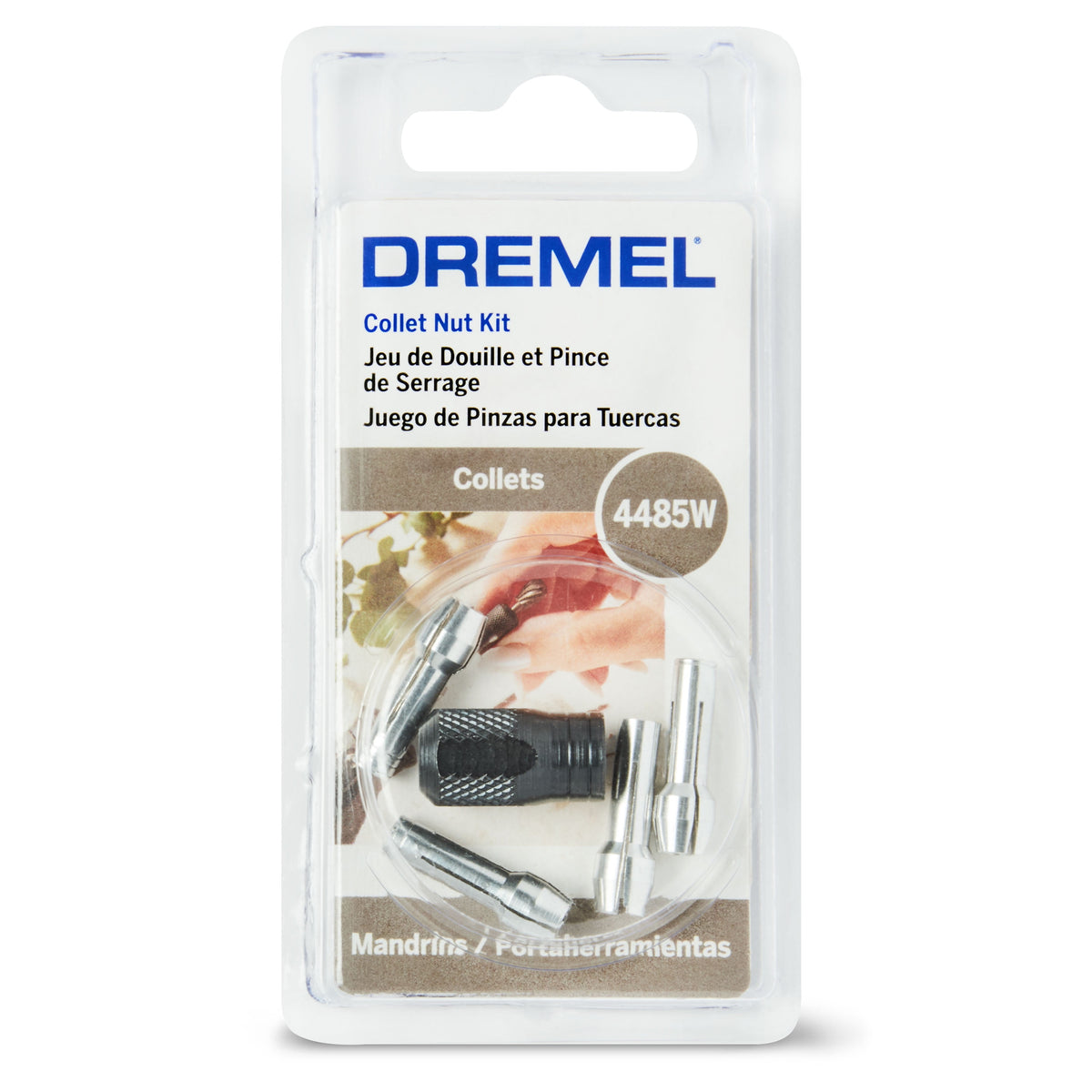 Dremel 4485W Collet Nut Assorted Size Rotary Accessory Kit, 4 Pieces