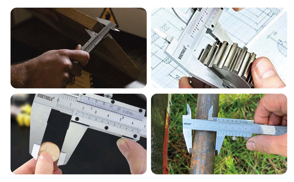 NORTOOLS Vernier Caliper, Silver, 6 Inch/150mm, Stainless Steel.