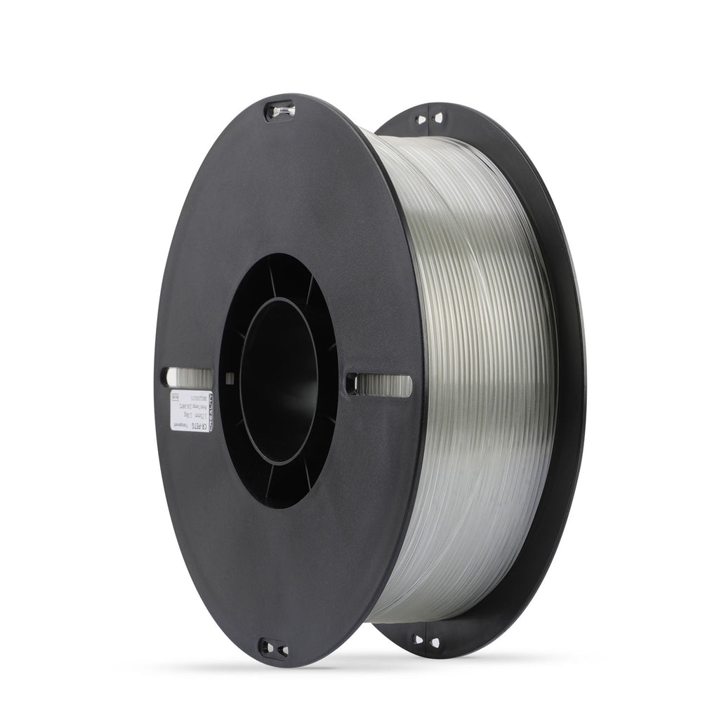 Creality 3D Printer Filament PETG Filament 1.75mm 2.2lbs Odorless Non-Toxic High Precision Strong Toughness Overhang Performance Accuracy +/-0.02mm, Transparent
