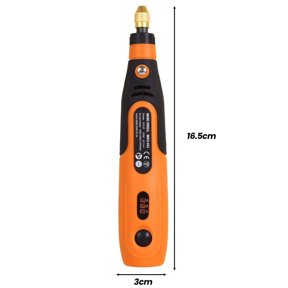 Sanheshun Cordless Rotary Tool Drill Kit Variable Speed Nail Polishing Set with 46 Accessories