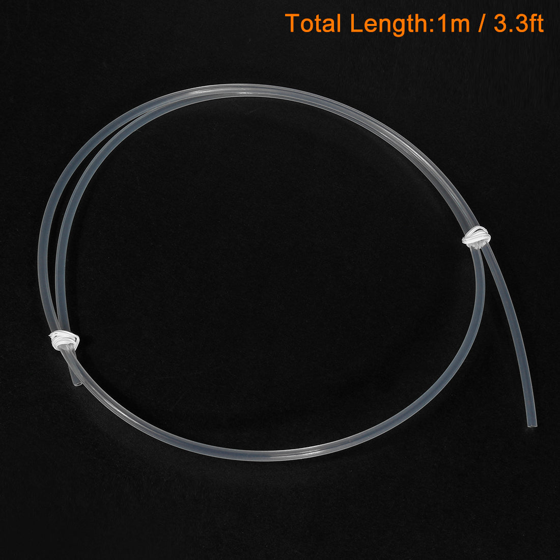 Uxcell 2mm ID 4mm OD Tube 1 Meter 3.3ft Long Pipe For 3D Printer RepRap