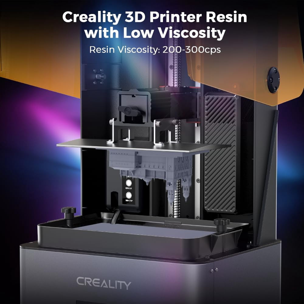 Official 8K 3D Printer Resin，1kg High Precision 405nm UV-Curing Resin Low Shrinkage, Excellent Fluidity Standard Photopolymer Resin for LCD DPL 3D Printing, Blue