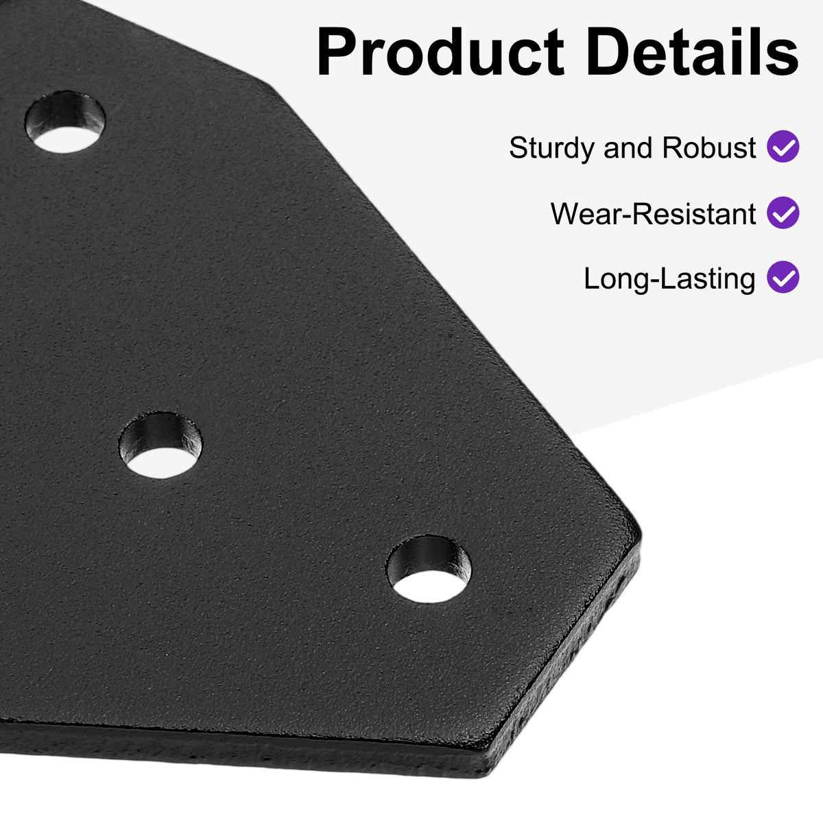 Uxcell 2Set 2020 Corner Bracket Plate, T-Slot Aluminum Extrusion Connector, Outside Joint Plate with Screws for 2020 Series Aluminum Profile 3D Printer Frame, Black