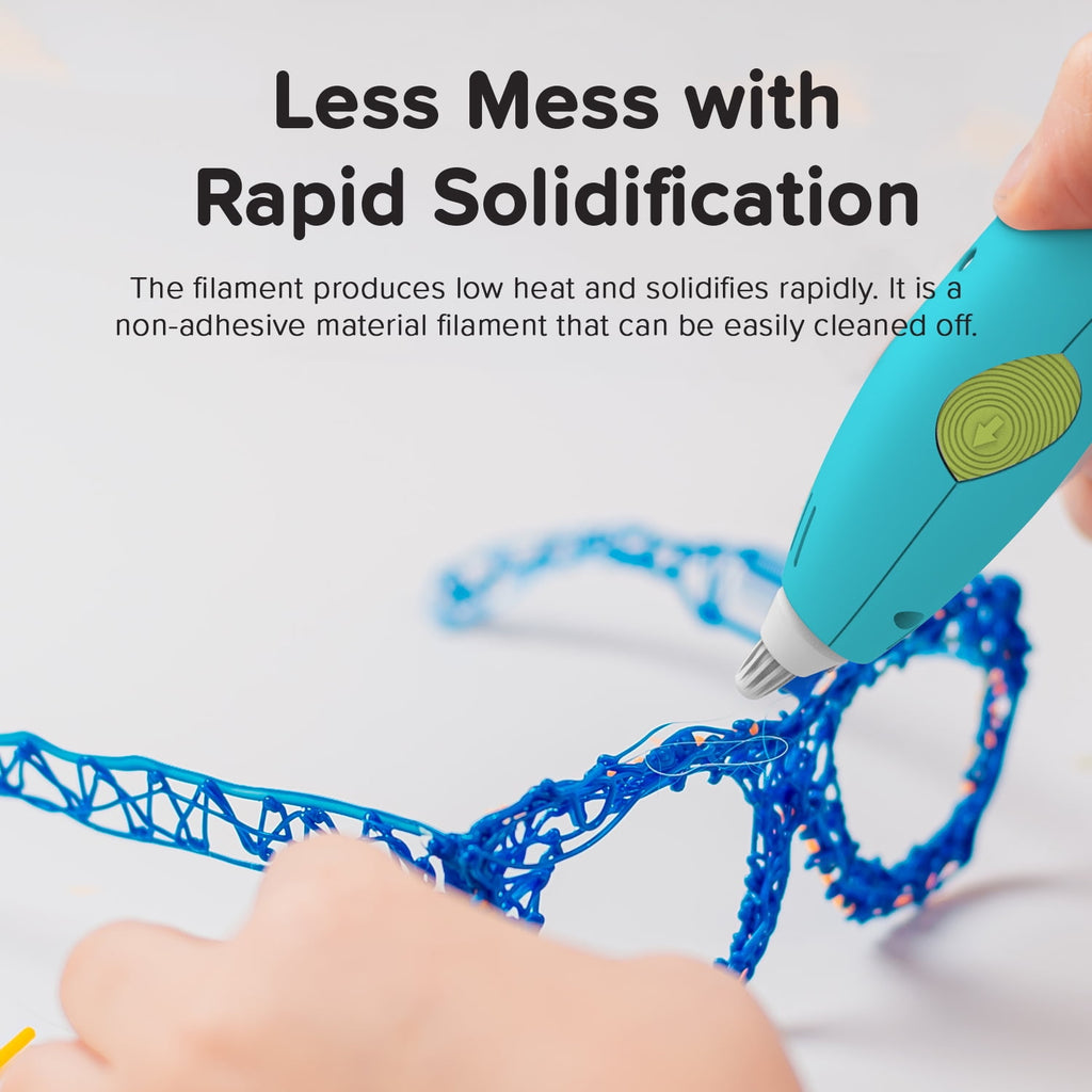 myFirst 3D Pen Make (Red) Starter Kit-Wireless, Rechargeable, 6 PCL Filaments (Ages 5-15)