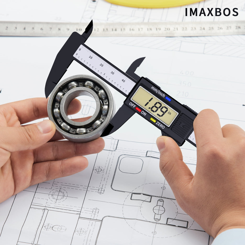 IMAXBOS Digital Caliper Measuring Tool Electronic Micrometer 6 inch Vernier Caliper