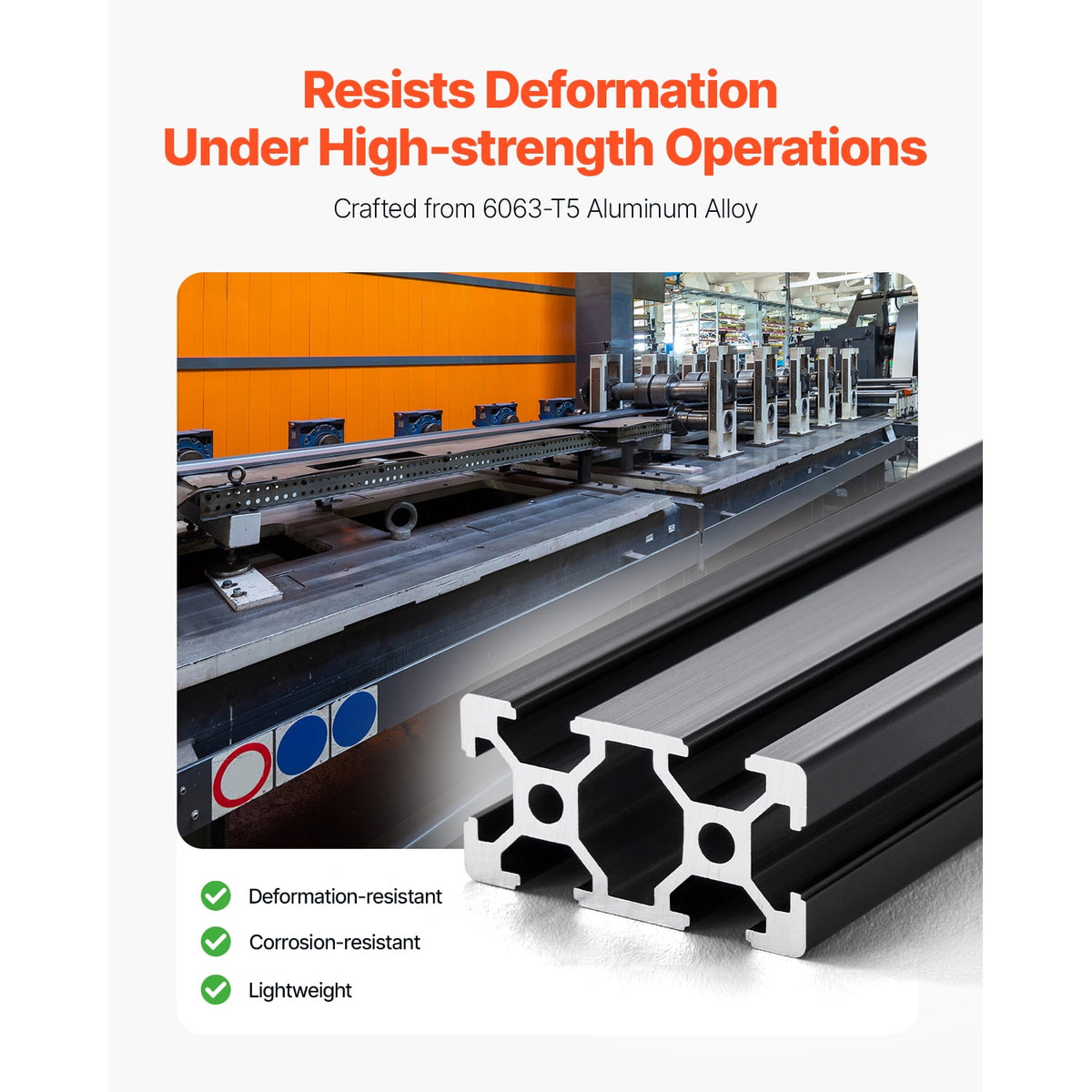KFFKFF 5PCS 78.7 in (2000mm) T Slot 2040 Aluminum Extrusion Profile, European Standard Anodized Linear Rail, Durable Aluminum Rail for 3D Printer, CNC Projects, Laser Engraving, Black