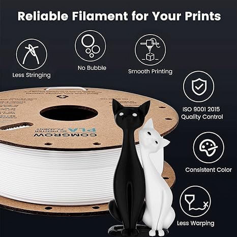 Creality Toughness PLA Filament 1.75mm Grey 1KG 3D Printer Filament
