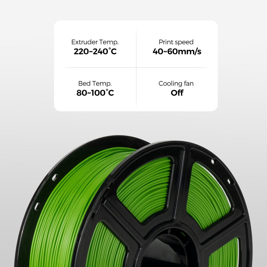 Flashforge ABS Pro Filament 1.75mm, 1KG/2.2lbs ABS Pro 3D Printer Filament, Green