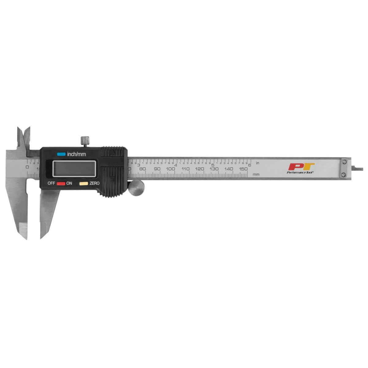 Performance Tool W80152 Electronic Digital Caliper with Extra Large LCD Screen, 0-6-Inches,-Inch/Millimeter Conversion