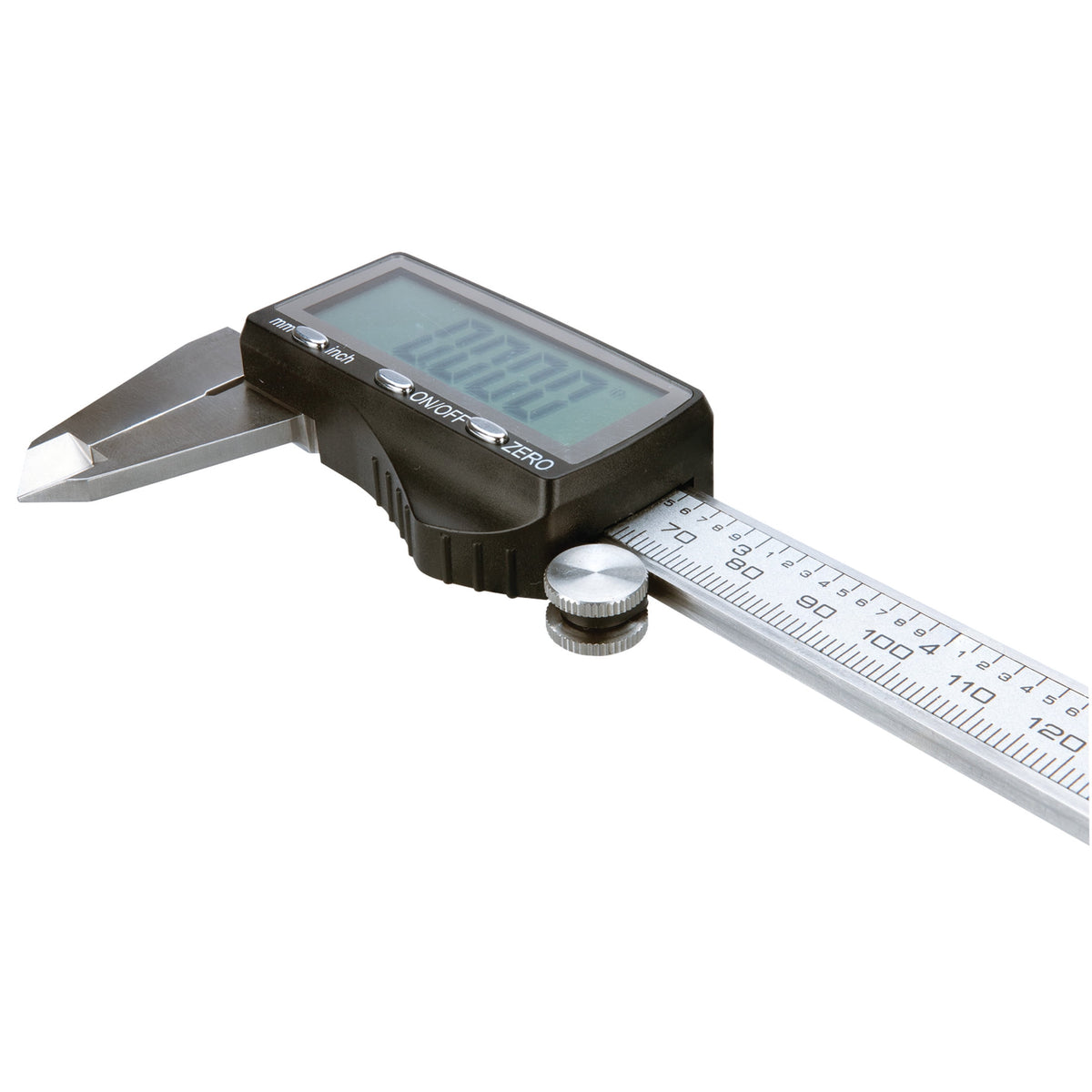 Performance Tool W80153 6 Inch Steel Digital Caliper with Large LCD Screen, USB C Charging, Stainless Body, Inch/Metric Conversion, Precision Measuring Tool for Home Garage Shop Professional Use