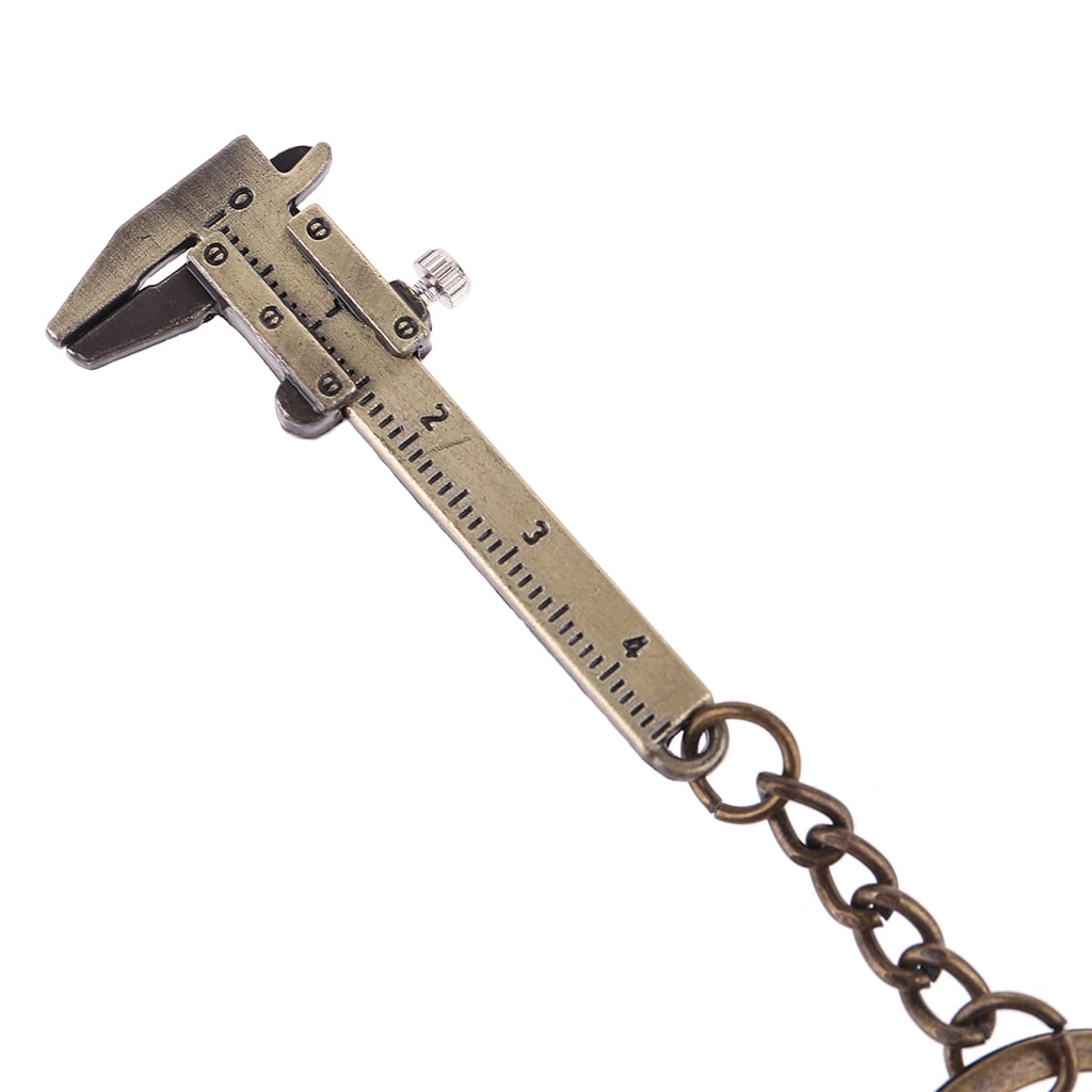 Zorvai Portable Mini Vernier Caliper for Key Alloy Calipers Gauge Slide Ruler Keyc