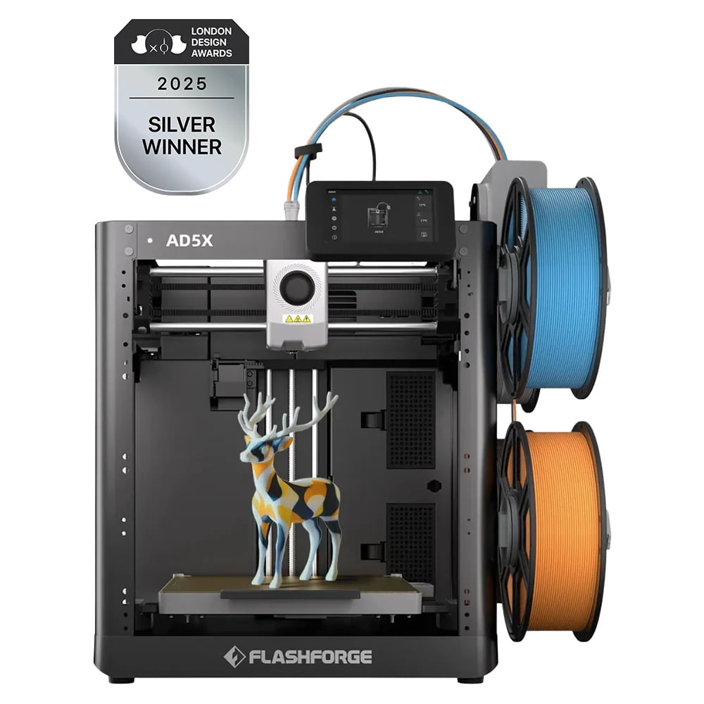 Flashforge Adventurer 5M 3D Printer, 600mm/s High Speed Printing & Screen, 1 Count, 8.7 x 8.7 x 8.7''