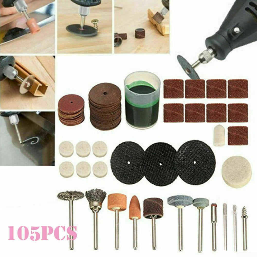 105pcs Mini Electric Drill Grinder For Rotary Power Tool Grinding Polishing Set