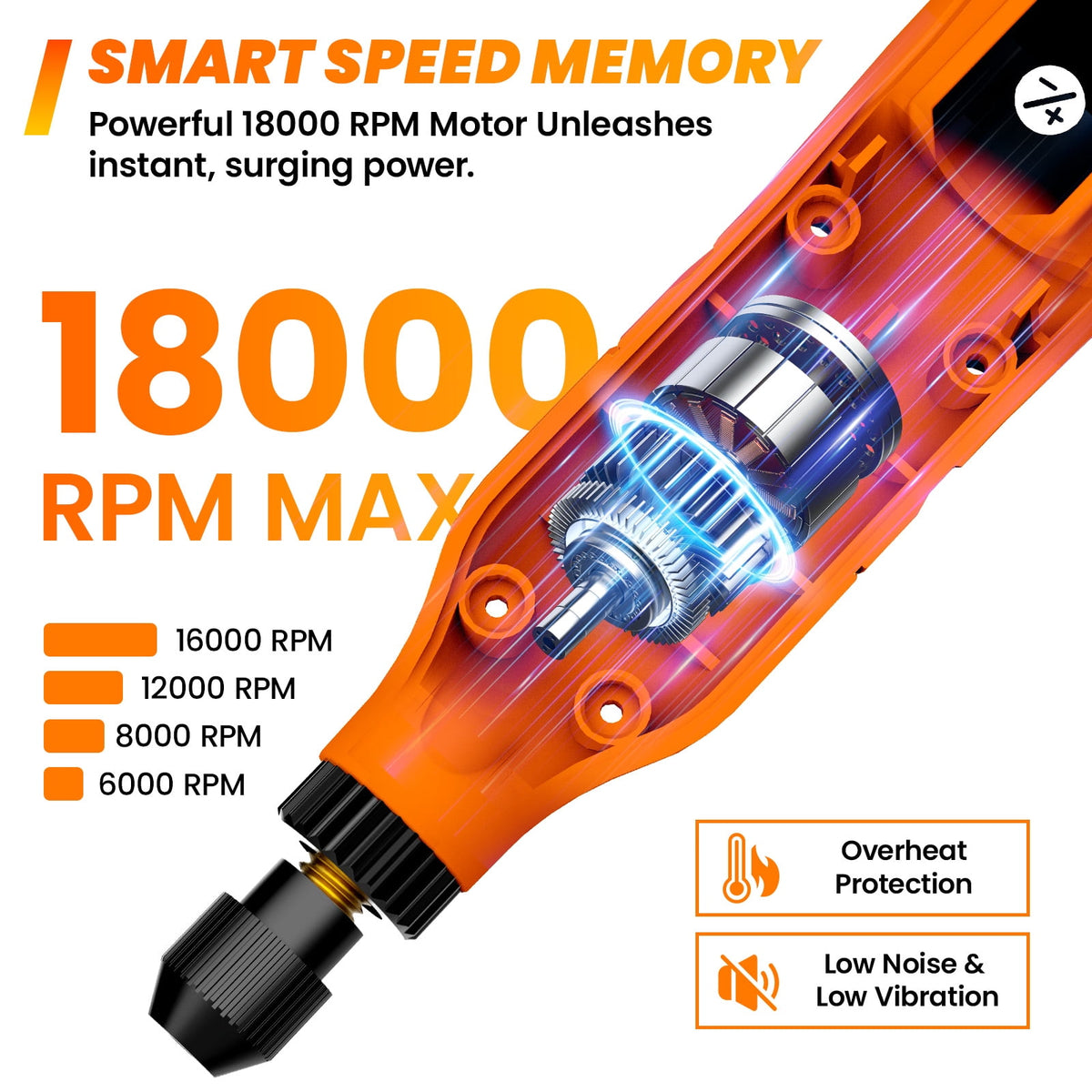 70pcs with Mini Cordless Rotary Tool, Fits Dremel Rotary Tools, Universal Fitment for Polishing, Sanding, Cutting, Drilling, Engraving, Grinding with Portable Tool Storage Case