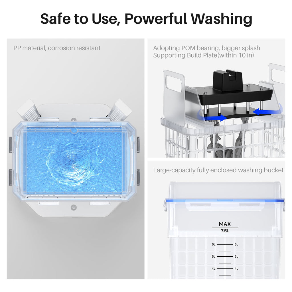 ELEGOO Mercury XS Bundle with Separate Washing and Curing Station for Resin 3D Printed Models Yellow