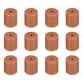12Pcs Silicone Bed Mounts 3D Printer Heat Bed Silicone Leveling Column Silicone Buffer 18mm for 3D Brown