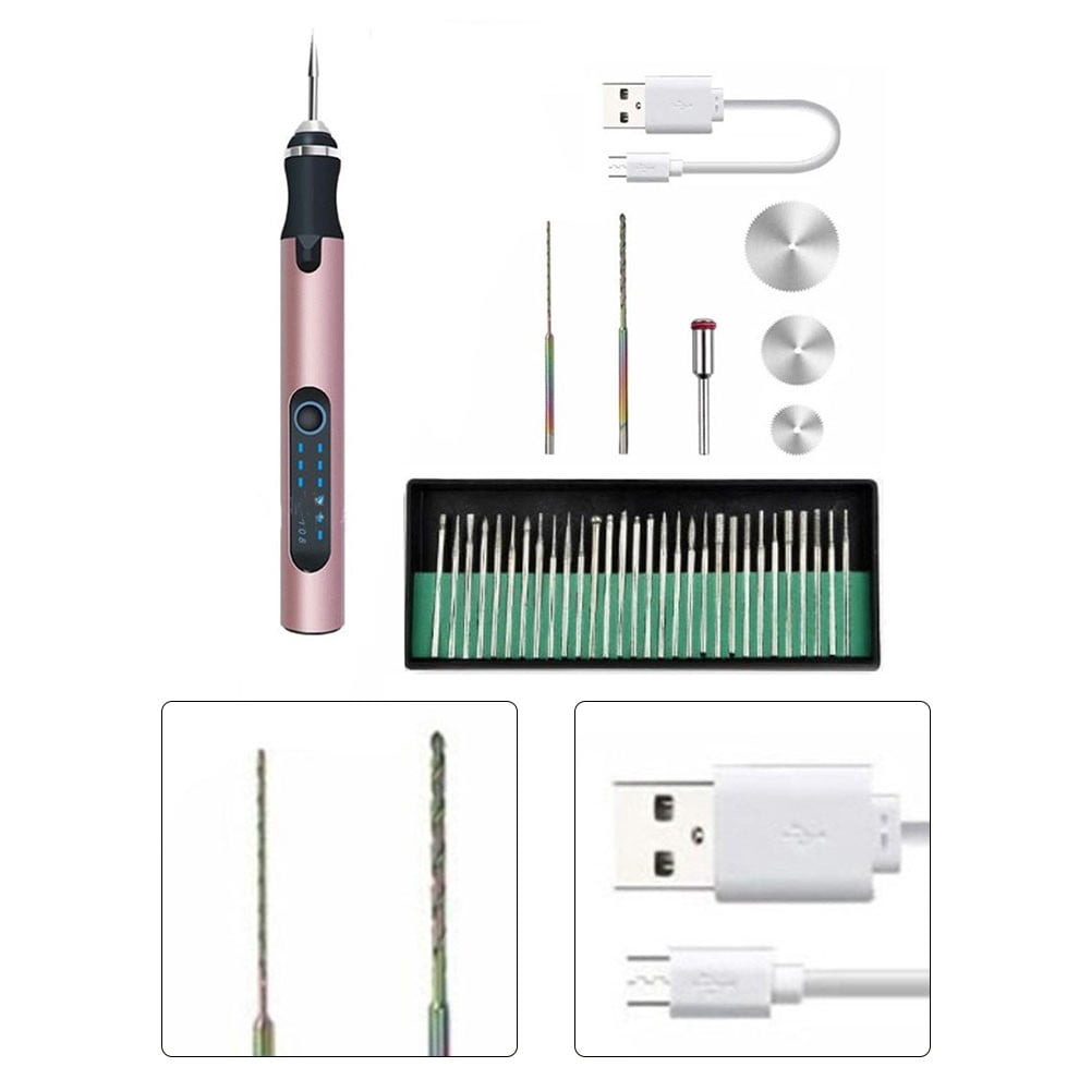 Cordless Electric Mini Drill Grinder Engraving Pen Variable Speed Rotary Tool