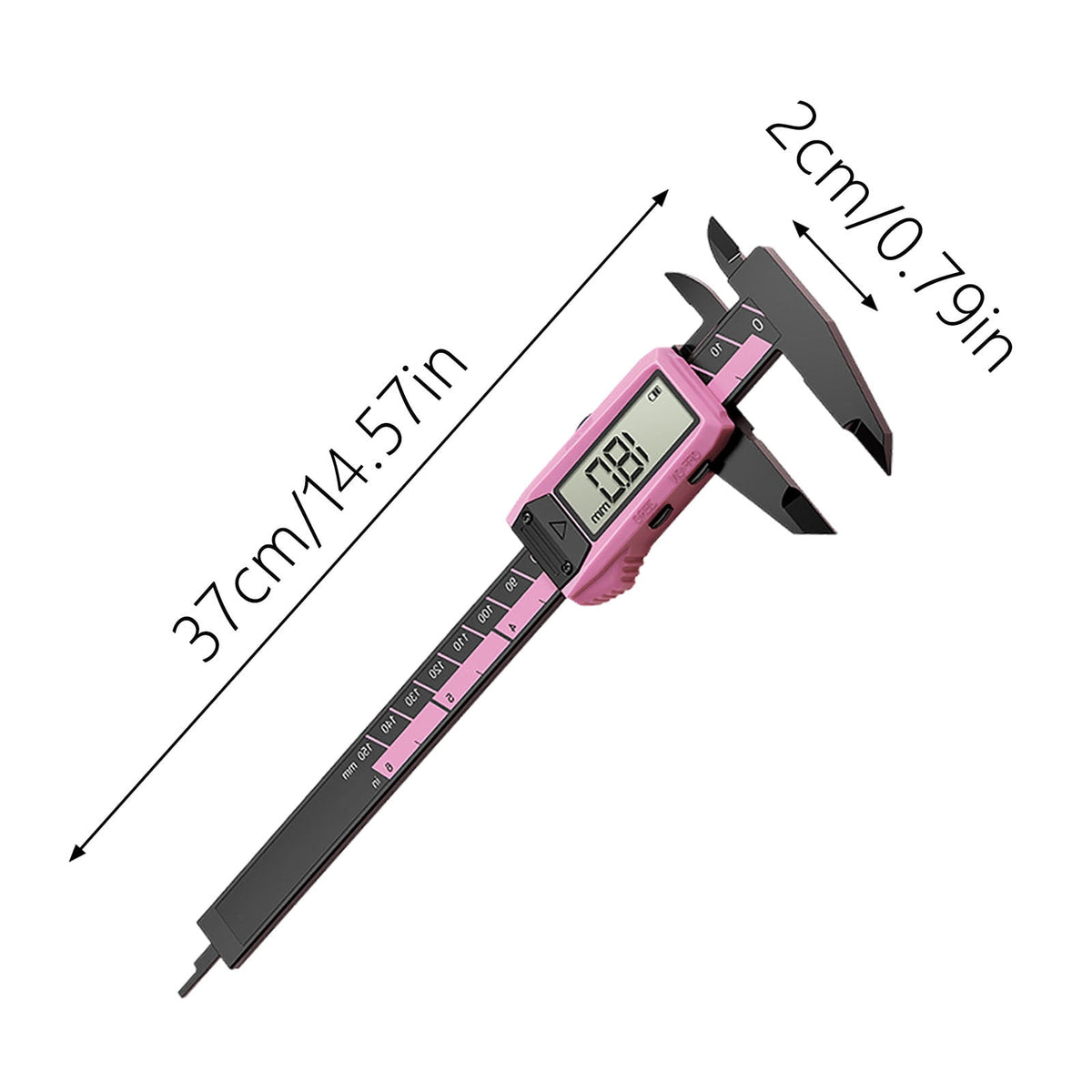 Nnndbs 150mm Digital Vernier Caliper, 6 Inch Electronic Caliper with LCD Display, Inch/Metric Conversion Measuring Tool for Jewelry, DIY, Workshop