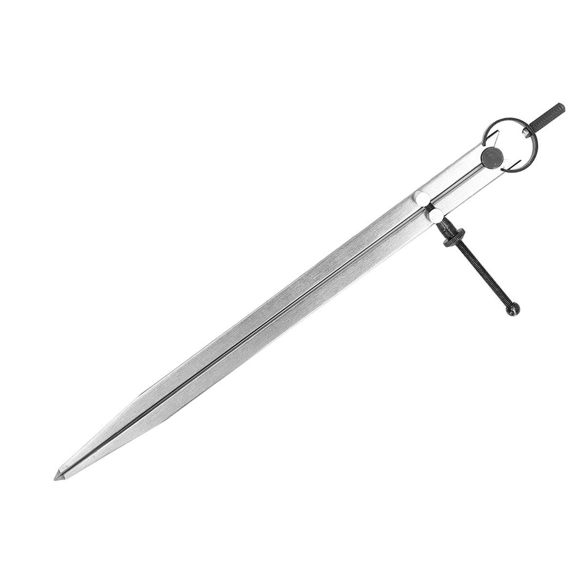 M Buder Wing Divider Adjustable Divider Calipers with Spring Nut for Leather Scribing and Marking Carbon Steel Compass Tool 5 inches / 125 mm for Wood Plastic Metal Surface