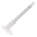 NIAIZEK White Plastic Caliper with Clear Scale for Precise Internal and External Measurements, and Easy to Use