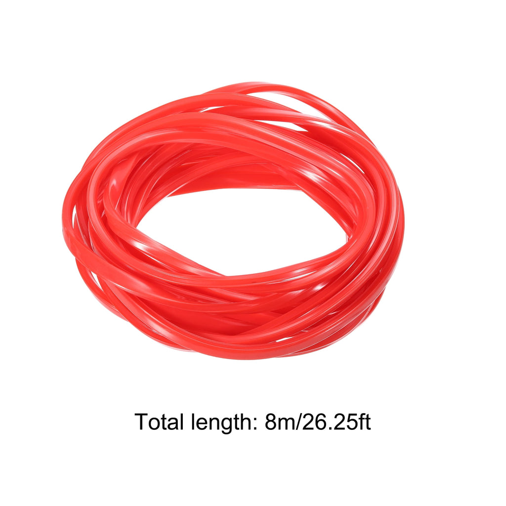 Uxcell Aluminum Profile Slot Cover Flat Seal Red 8M Length 0.31" Width 3030 4040 Series