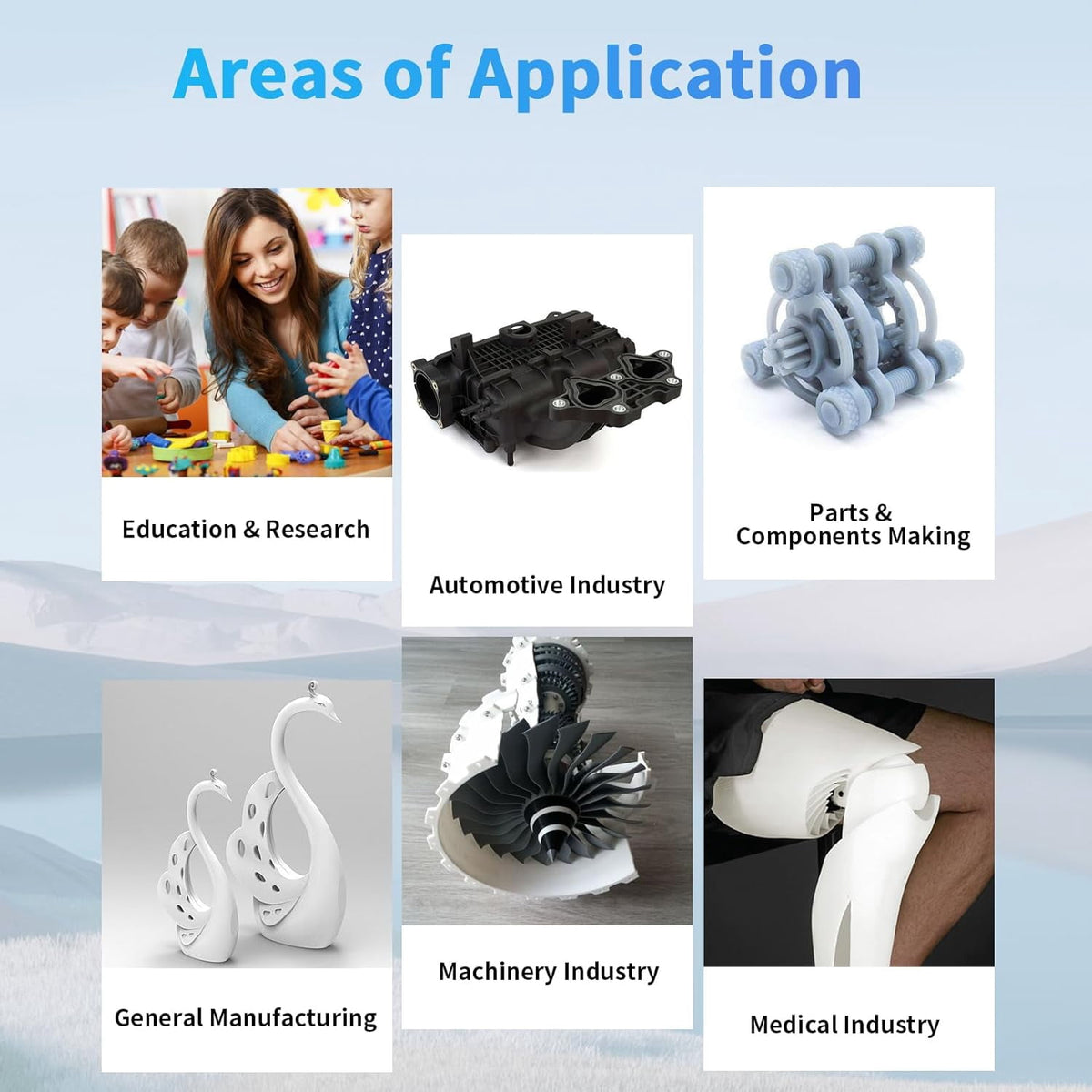Creality Hyper ABS Filament 3D Printer Filament 1.75mm 350mm/s High-Speed Printing Dimensional Accuracy ± 0.05 mm 2.2lbs Compatible with Most 3D Printers, White