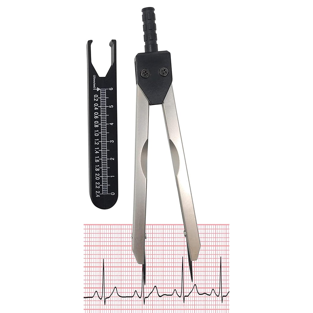 EKG Caliper ECG Calipers Electrocardiogram Divider Compatible with Nursing Electrocardiographs Random Color