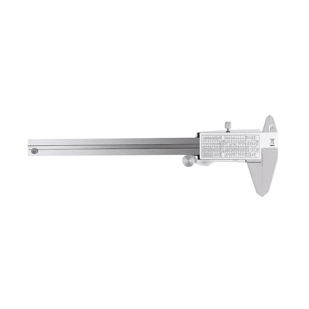 ET50 Spelling Stainless Steel Vernier Calipers with Fractions with Metal Digital Mixed Score Display