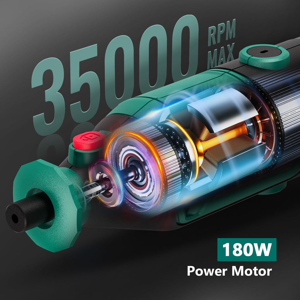 HYCHIKA 180W Corded Electric Rotary Power Tool, 35000 RPM