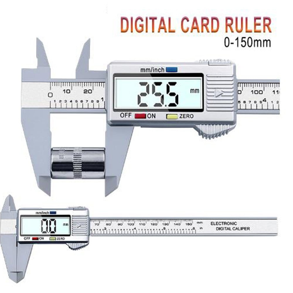 Digital Vernier Calipers 150Mm Lcd Electronic Carbon Fiber Meter Measuring Ruler