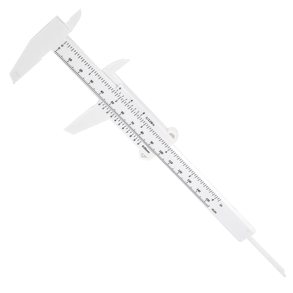 0-150Mm Vernier Calipers Double Rule Scale Plastic Depth Height Measure Tool Blue