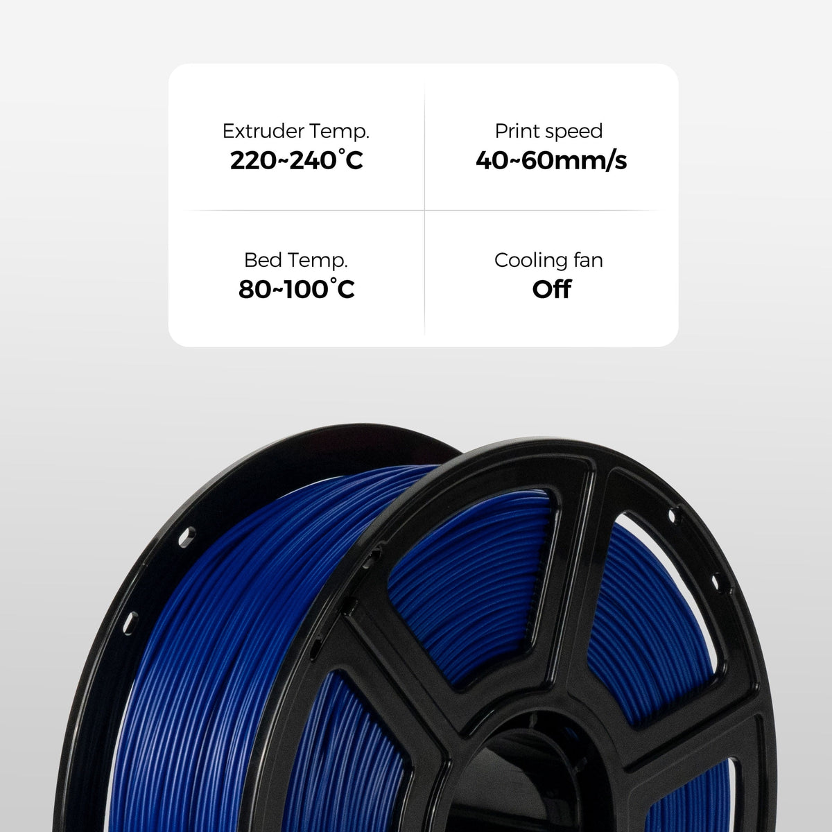 Flashforge ABS Pro Filament 1.75mm, 1KG/2.2lbs ABS Pro 3D Printer Filament, Black