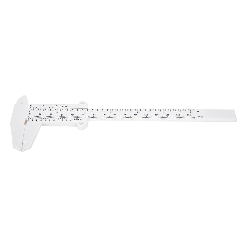 0-150Mm Vernier Calipers Double Rule Scale Plastic Depth Height Measure Tool Blue