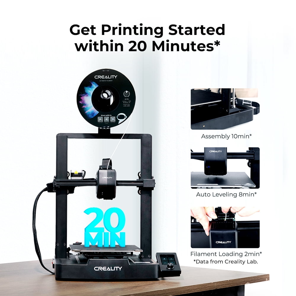 Creality Ender 3 V3 SE 3D Printer Auto Leveling Dual Z-Axis Fast 250mm/s Extruder Print Size 8.66x8.66x9.84 inch