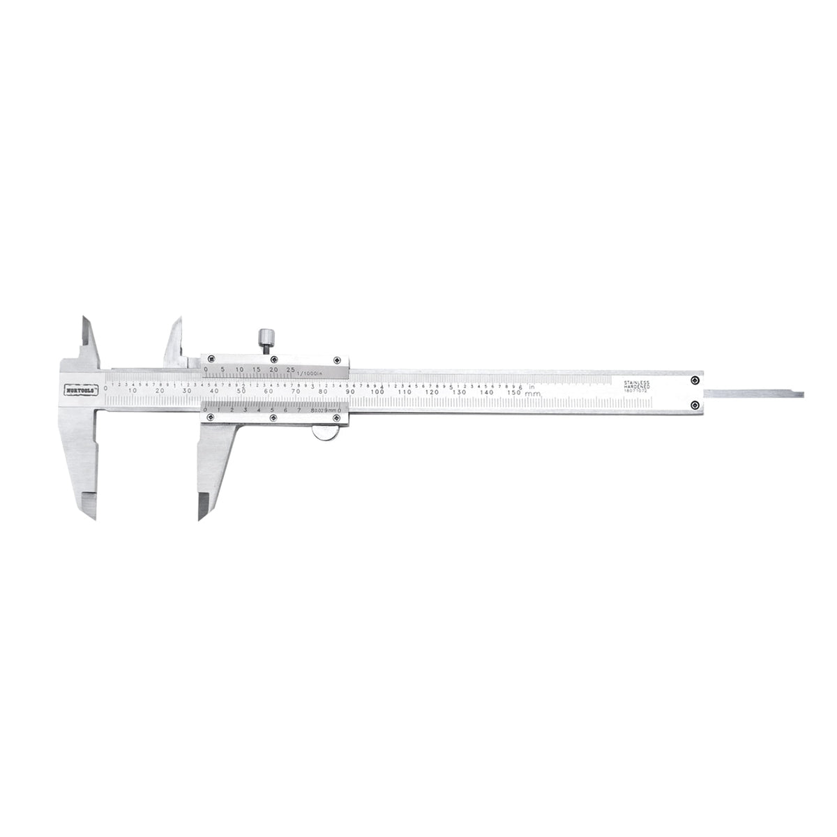 NORTOOLS Vernier Caliper, Silver, 6 Inch/150mm, Stainless Steel.
