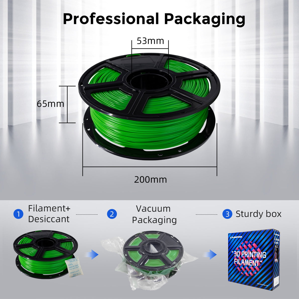 Flashforge PLA Filament 1.75mm, 1KG/2.2lbs PLA 3D Printer Filament, Burnt Titanium
