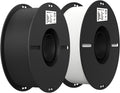 2-Pack Creality 3D Printer Filament, 1.75mm PLA Filament Bundle 2kg for 3D Printing, Ender PLA Filament No-Tangling, Strong Bonding & Overhang Performance, Accuracy +/- 0.02mm, Black & White