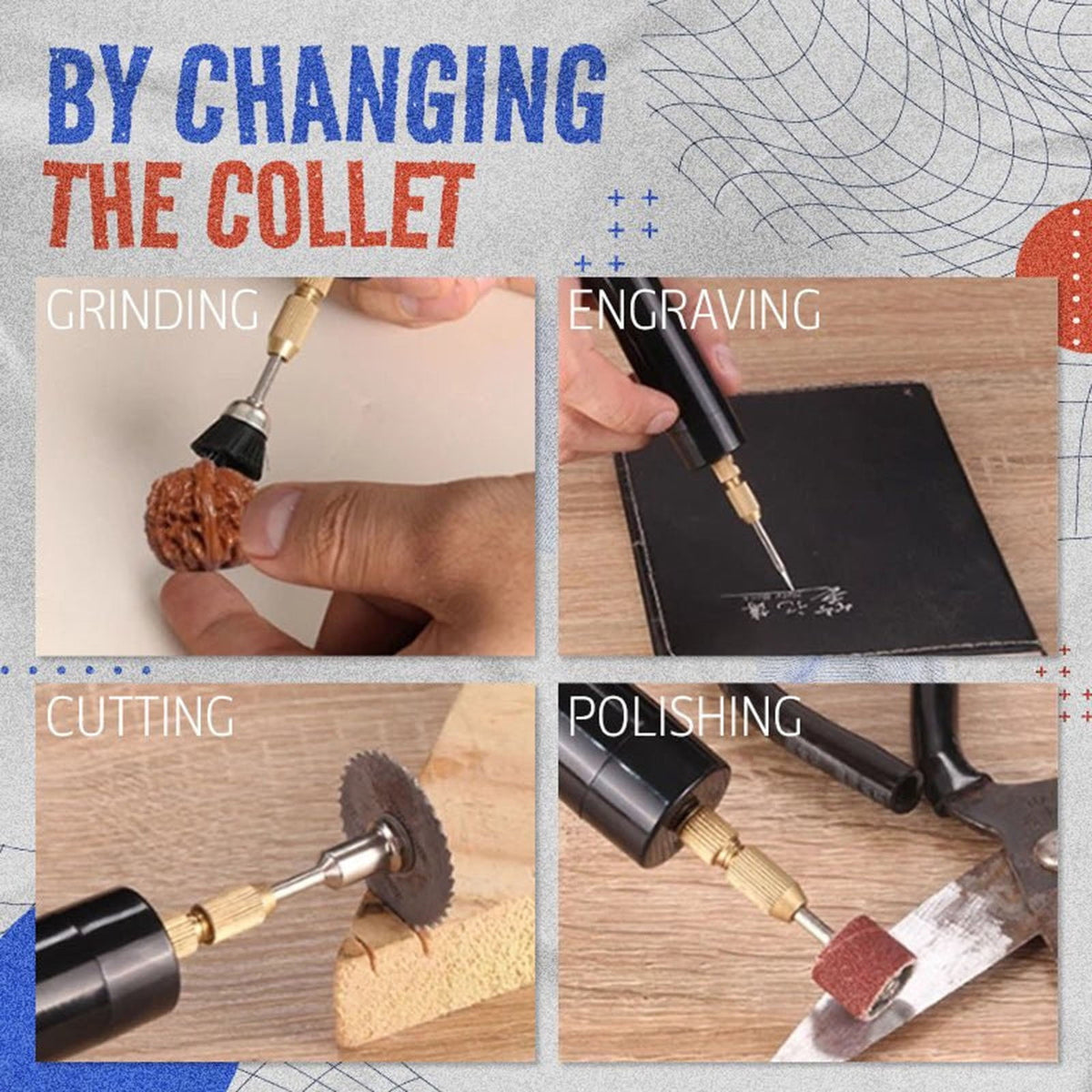Drilling Electric Tool Mini-Electric Drill for Crafts Resin Jewelry Craft Tool USB Drill Engraving Rotary Drill