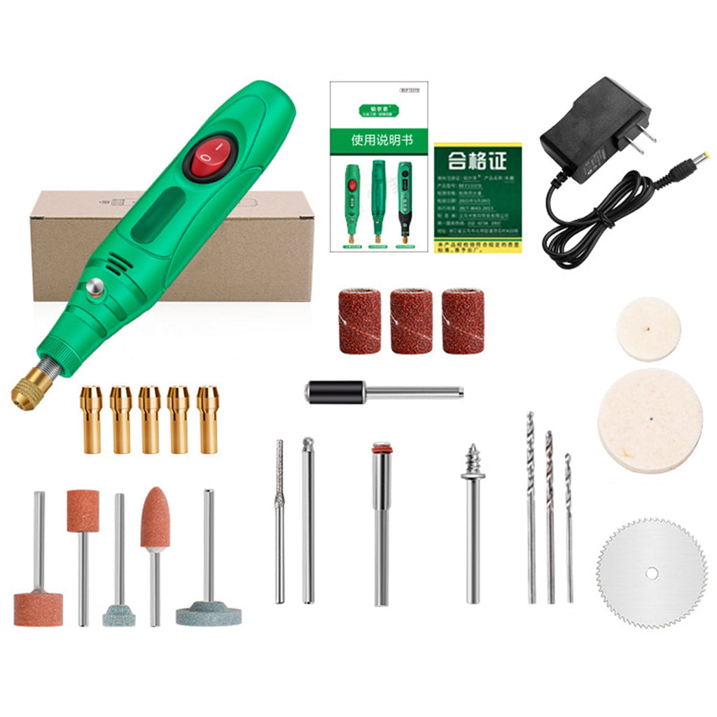 Mini Grinder Tool Kit, Handheld Rotary Tool with Accessories for Polishing, Engraving, Sanding, Carving, Crafting, Woodworking, Metalworking, Jewelry Making, Home Repair and Hobby Projects
