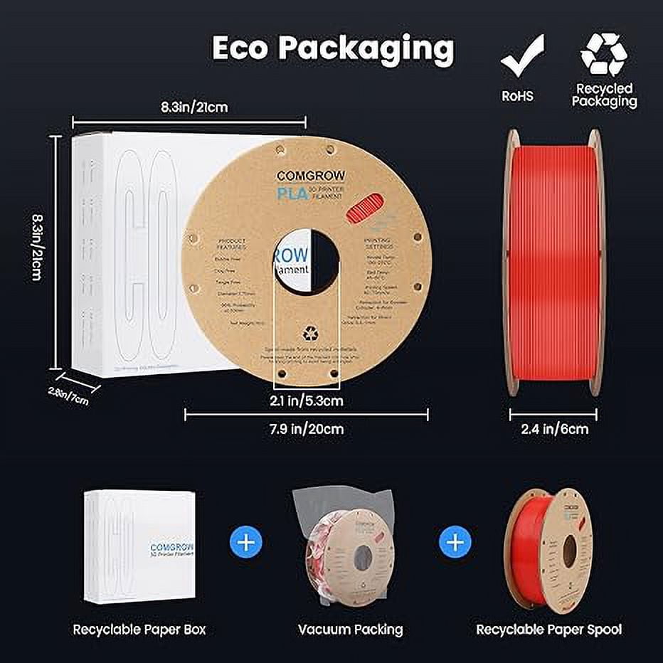 Creality Toughness PLA Filament 1.75mm Grey 1KG 3D Printer Filament