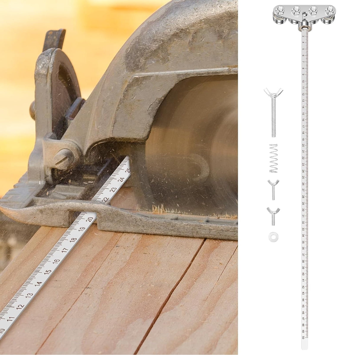 Caliper Measuring Tool 50 Inch Precision Stainless Steel Construction for Woodworking Metalworking Handyman Measurement Projects Gift for Diyers