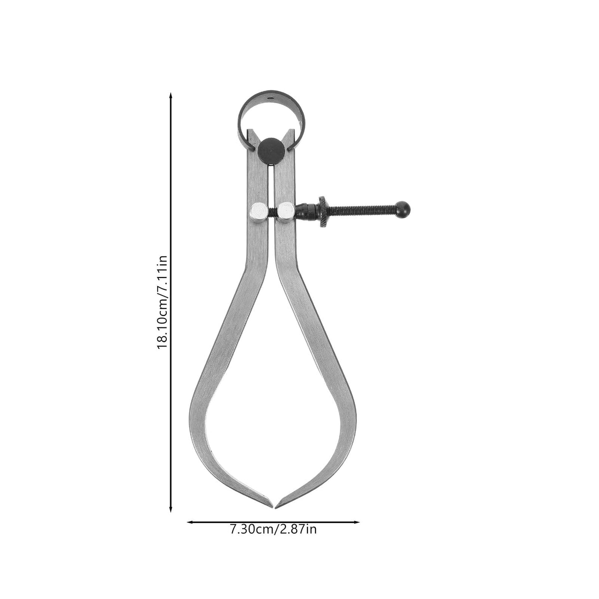 Raindrops Caliper Inside Outside Divider Caliper Wood Turning Measuring Tool Portable Caliper