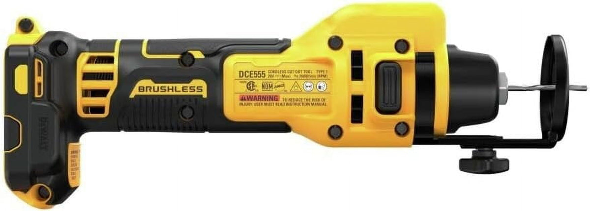 DEWALT Drywall Cut-Out Tool 20V MAX XR Brushless DCE555B - Lightweight - Tool Only