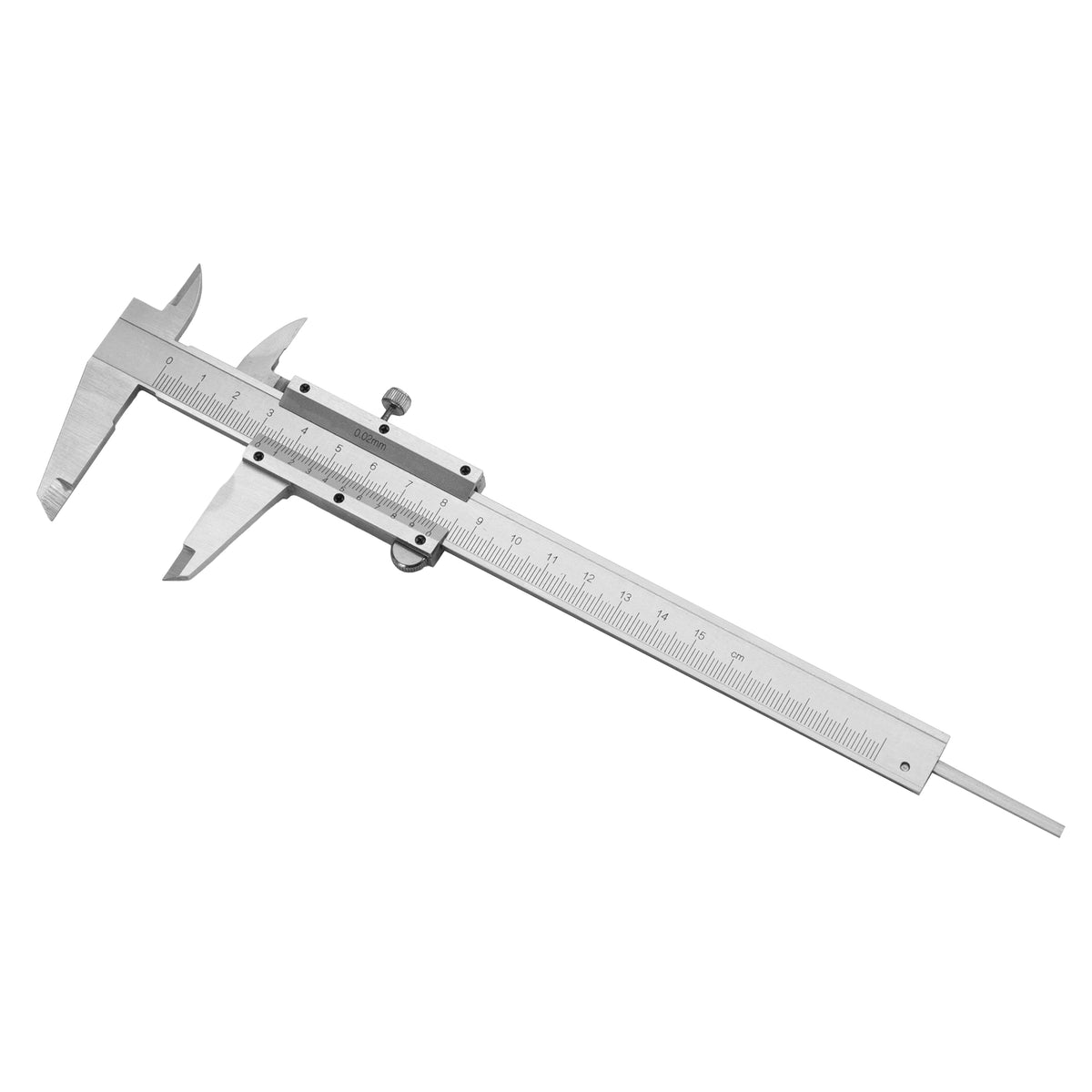 HFS(R) 0-150mm Vernier Caliper Metric Measuring Tool, Carbon Steel Manual Non Digital Caliper, +/-0.02mm Accuracy
