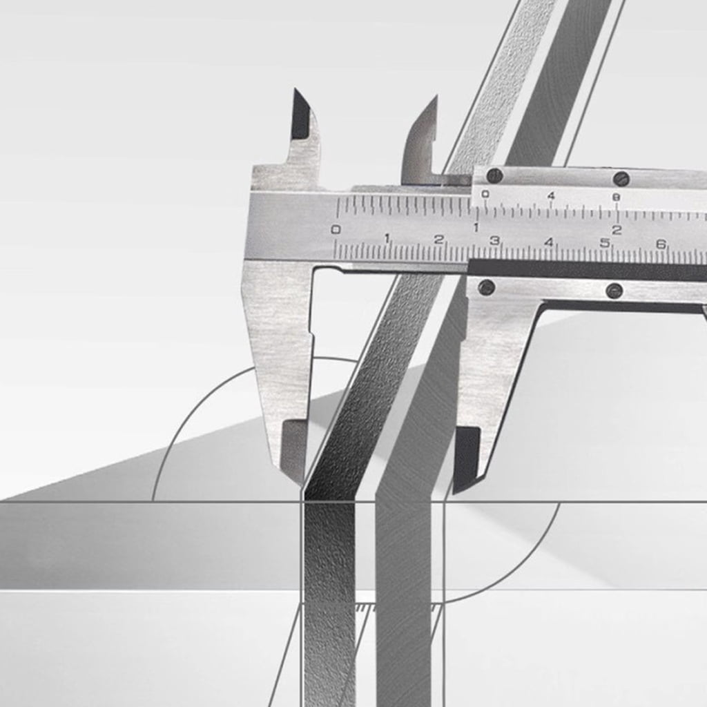 Easy Slide Calipers with Clear Double Scale Marking 0.1mm Resolution Verniers Calipers Tool for Accurate Reading
