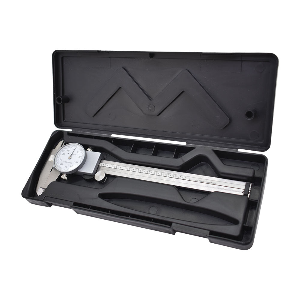 All-Carb 6 Inch Stainless Steel Dial Caliper, Accuracy 0.001, Large Display, Shockproof