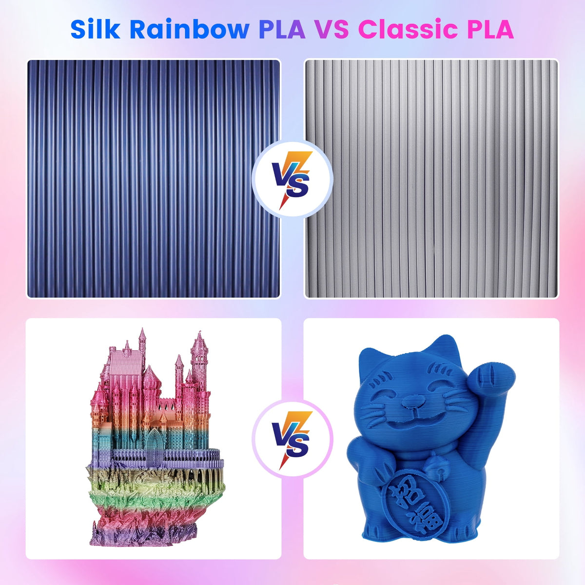 Creality Toughness PLA Filament 1.75mm Grey 1KG 3D Printer Filament