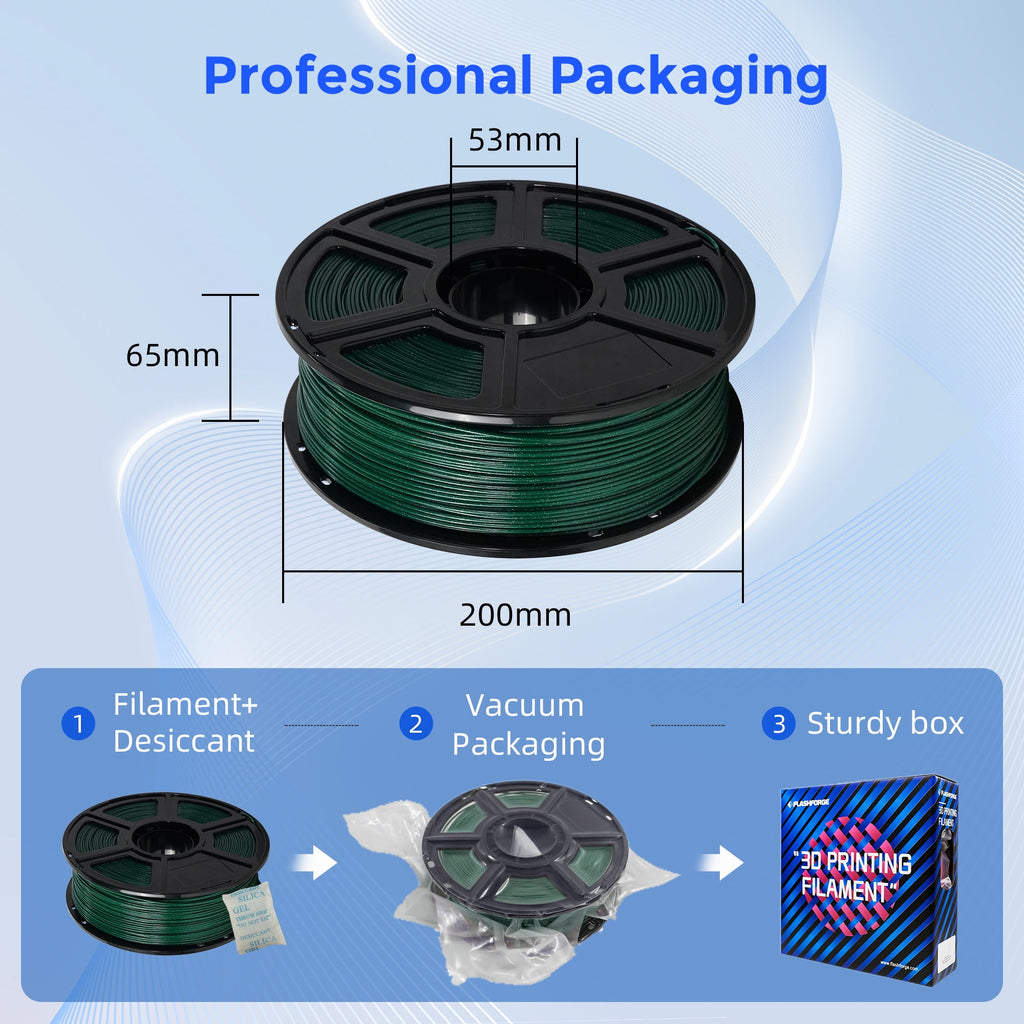 Flashforge ASA Filament 1.75mm, 1KG/2.2lbs UV Resistant ASA 3D Printer Filament with Satin Finish, White