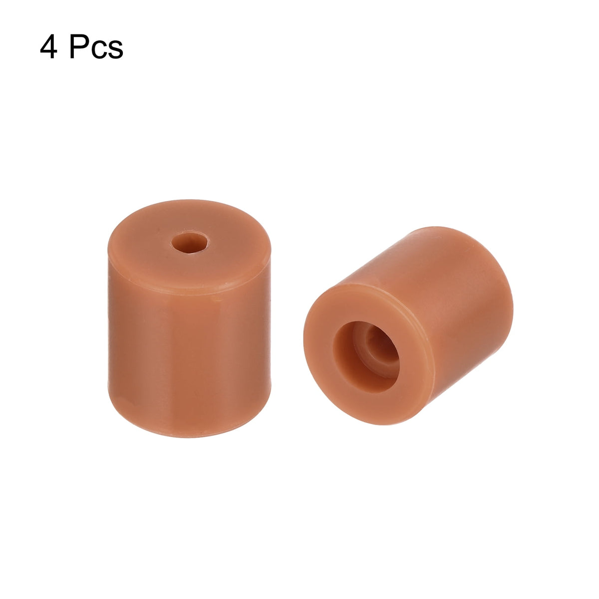 Uxcell 4Pcs Silicone Bed Mounts 3D Printer Heat Bed Silicone Leveling Column Silicone Buffer 18mm for 3D Brown